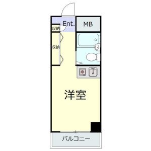 1R Mansion in Senzoku - Meguro-ku Floorplan