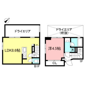 1LDK Mansion in Ohara - Setagaya-ku Floorplan