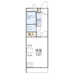1K Mansion in Koemminamiyata - Osaka-shi Higashisumiyoshi-ku Floorplan
