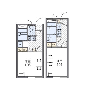 1K Apartment in Shikoda - Kashiwa-shi Floorplan