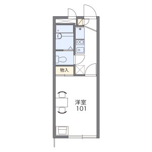 1K Apartment in Higashidori - Akita-shi Floorplan