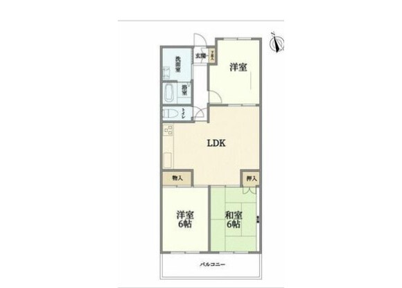 3LDK Apartment to Buy in Itami-shi Floorplan