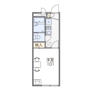 1K Apartment in Yoshiicho - Kishiwada-shi Floorplan