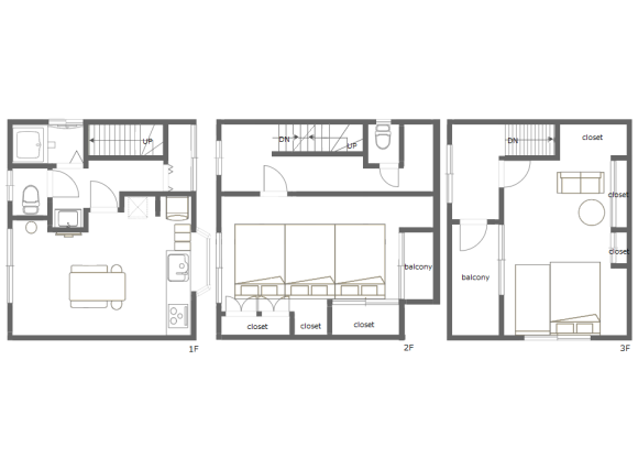 2LDK House to Rent in Ota-ku Floorplan