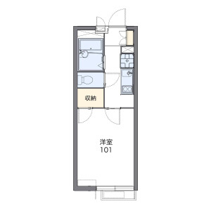 1K Mansion in Kamiosaki - Shinagawa-ku Floorplan