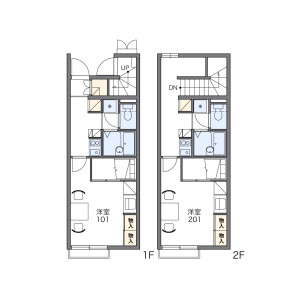 1K Apartment in Minamiwakamatsucho - Suzuka-shi Floorplan