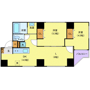 2LDK Mansion in Sengoku - Bunkyo-ku Floorplan