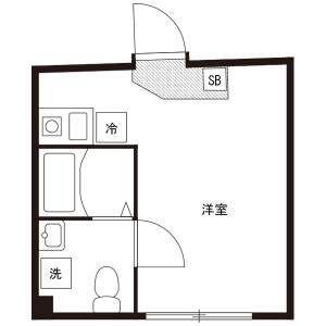 1R Mansion in Hanasakicho(4-7-chome) - Yokohama-shi Nishi-ku Floorplan
