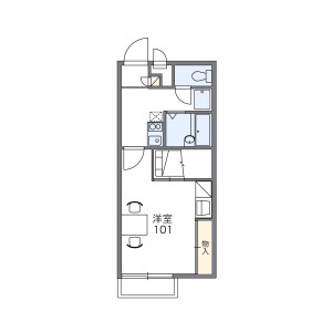 1K Mansion in Nikaido Kaminoshocho - Tenri-shi Floorplan