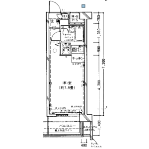 1R {building type} in Nishiogikita - Suginami-ku Floorplan