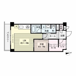 1LDK {building type} in Kamisoshigaya - Setagaya-ku Floorplan