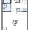 1K Apartment to Rent in Ushiku-shi Floorplan