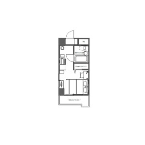 1R Mansion in Ebisunishi - Shibuya-ku Floorplan