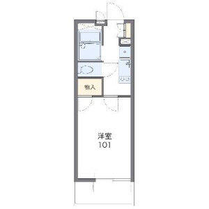 1K Mansion in Kozunomori - Narita-shi Floorplan