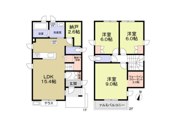3SLDK House to Rent in Nerima-ku Floorplan