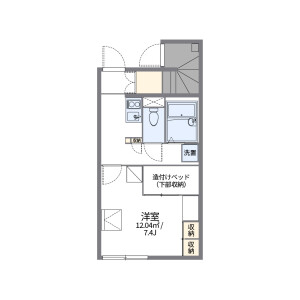 1K Apartment in Takashi - Mobara-shi Floorplan