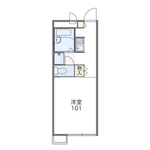 1K Apartment in Kugenuma kaigan - Fujisawa-shi Floorplan