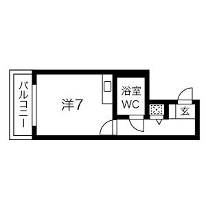 1R Mansion in Kawarayamachi - Osaka-shi Chuo-ku Floorplan
