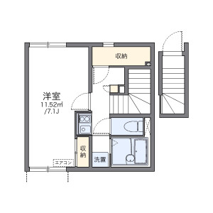 1K Apartment in Wagocho - Hamamatsu-shi Chuo-ku Floorplan
