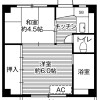 2K Apartment to Rent in Hachinohe-shi Floorplan