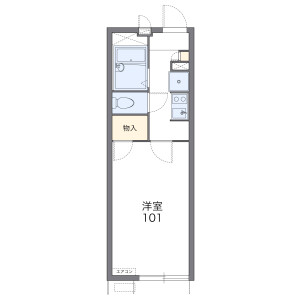 1K Apartment in Miyakogaokacho - Hirakata-shi Floorplan