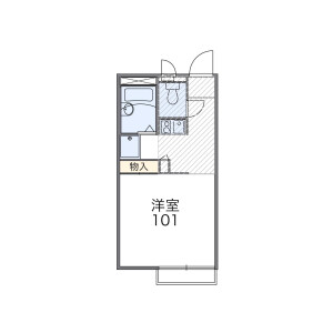 1K Apartment in Nishikicho - Tachikawa-shi Floorplan