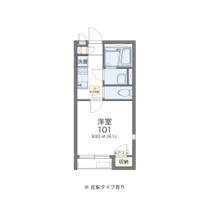 1K Apartment in Rokubancho - Kobe-shi Nagata-ku Floorplan