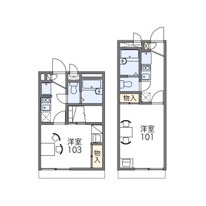 1K Mansion in Higashino hattambatacho - Kyoto-shi Yamashina-ku Floorplan