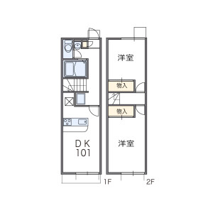 2DK Mansion in Ogaki - Ritto-shi Floorplan