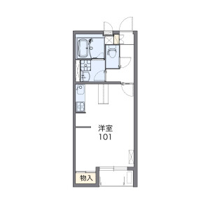 1K Apartment in Jimboharamachi - Kodama-gun Kamisato-machi Floorplan