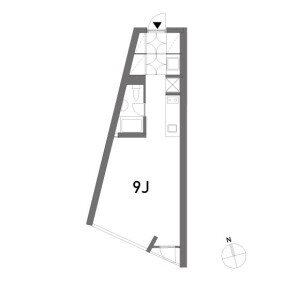 1R Mansion in Ohashi - Meguro-ku Floorplan