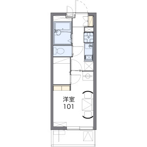 1K Mansion in Murasakino kitafunaokacho - Kyoto-shi Kita-ku Floorplan