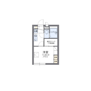 1K Apartment in Kuno - Odawara-shi Floorplan