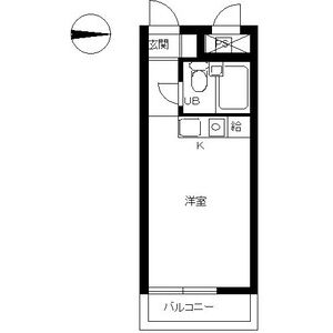 1K Mansion in Aihara - Sagamihara-shi Midori-ku Floorplan