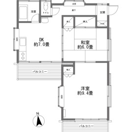 2DK {building type} in Suyama - Susono-shi Floorplan