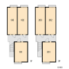 板桥区出租中的1K公寓 楼层布局