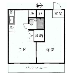 1DK {building type} in Akasaka - Minato-ku Floorplan