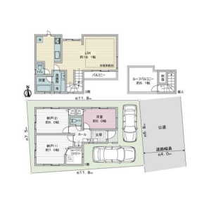 3LDK {building type} in Komazawa - Setagaya-ku Floorplan