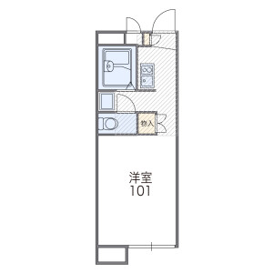 1K Apartment in Tsurumi - Osaka-shi Tsurumi-ku Floorplan