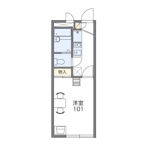 1K Apartment in Kitakoiwa - Edogawa-ku Floorplan
