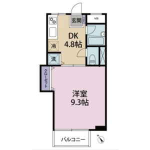 1DK Mansion in Yoyogi - Shibuya-ku Floorplan