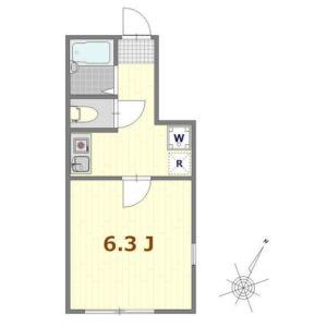 1K Apartment in Minamiyukigaya - Ota-ku Floorplan