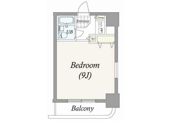 1R Apartment to Rent in Yokohama-shi Minami-ku Floorplan
