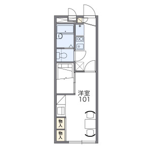 1K Apartment in Katakura - Yokohama-shi Kanagawa-ku Floorplan