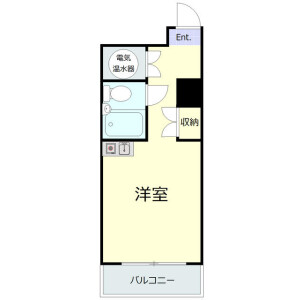 1R Mansion in Wakabacho - Yokohama-shi Naka-ku Floorplan