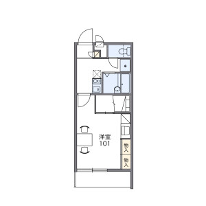 1K Mansion in Tsukinowa - Hiki-gun Namegawa-machi Floorplan