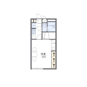 1K Apartment in Hirasucho - Mito-shi Floorplan