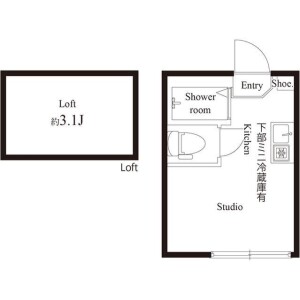1R Apartment in Nakajuku - Itabashi-ku Floorplan