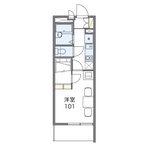 1K Mansion in Yutaka - Nagoya-shi Minami-ku Floorplan