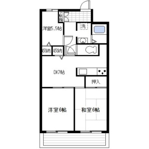 3DK Mansion in Kaminagaya - Yokohama-shi Konan-ku Floorplan